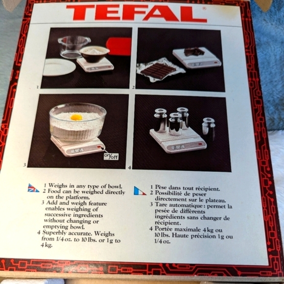 NIB Tefal Micro Touch Electronic Food Scale complete with Manual - Picture 4 of 8